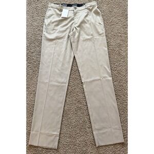 Nike Dri-Fit Khaki / Tan Golf Training Pants Men's 36 Unhemmed New